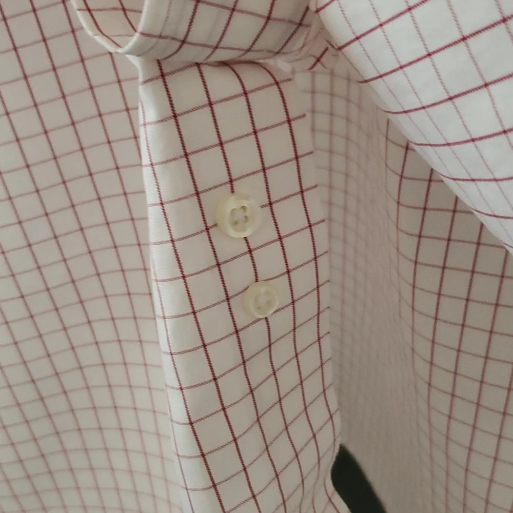 Brooks Brothers windowpane print button down. - Picture 5 of 7